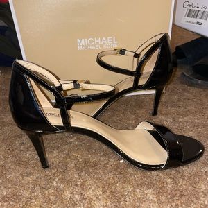 Black Michael Kors 3 inch Heels